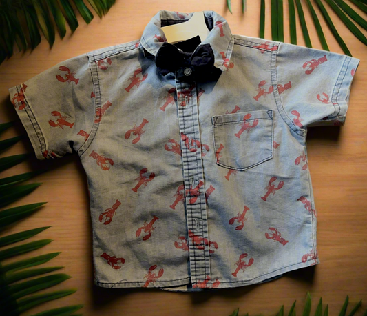 18m Lobster Bow Tie Button Up