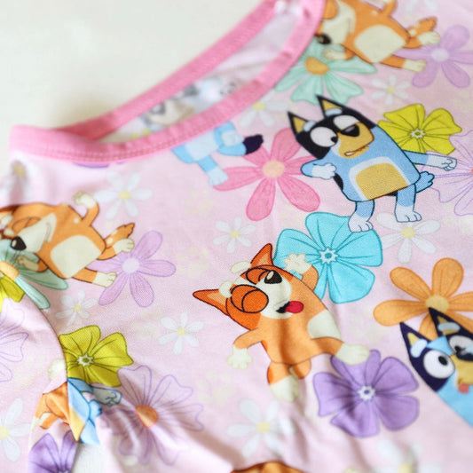 Little Snuggles- Bamboo Flutter Twirl Dress with Bodysuit *no bow*