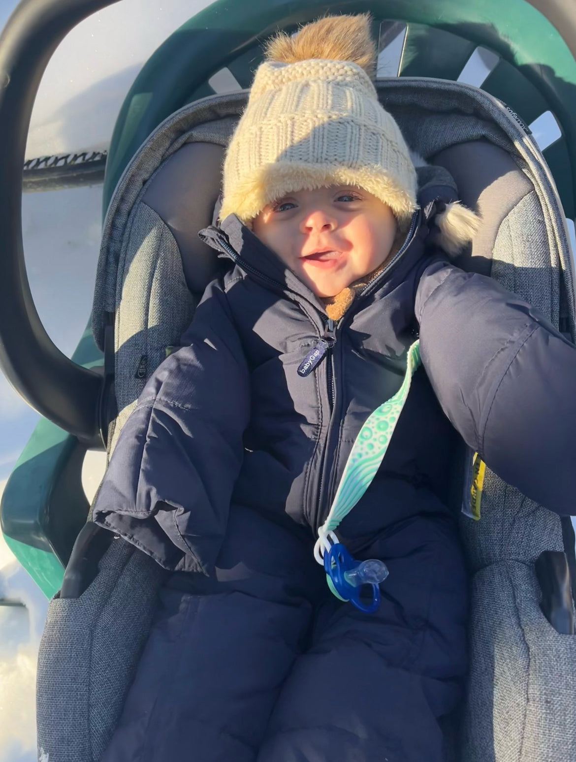 3/6 BabyGap Hooded Snowsuit